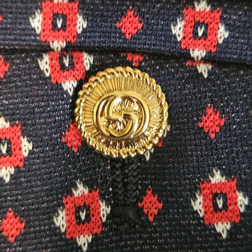 Gucci Blue and Red Geometric Women's Pants Size XS - Picture 9 of 12